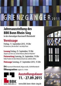 "Grenzgänger" Plakat Jahresausstellung