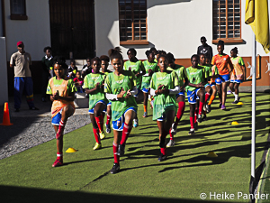 Girls Center, Trainingseinheit, National Football Association, Windhoek Namibia